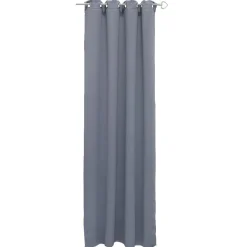 Rideau occultant uni gris clair