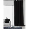 Rideau occultant uni noir