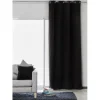 Rideau occultant uni noir