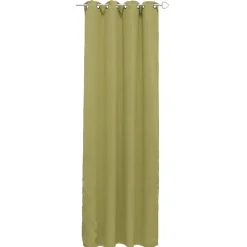 Rideau occultant uni vert anis
