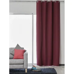 Rideau occultant uni violine