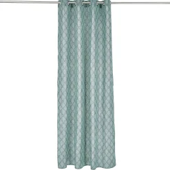 Rideau polycoton 140x240cm feuillage vert