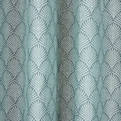 Rideau polycoton 140x240cm feuillage vert