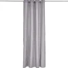 Rideau polycoton 140x240cm imprimé géométrique gris
