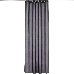 Rideau polyester 140x240cm chiné noir