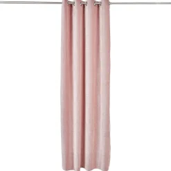 Rideau polyester 140x240cm effet jacquard orange