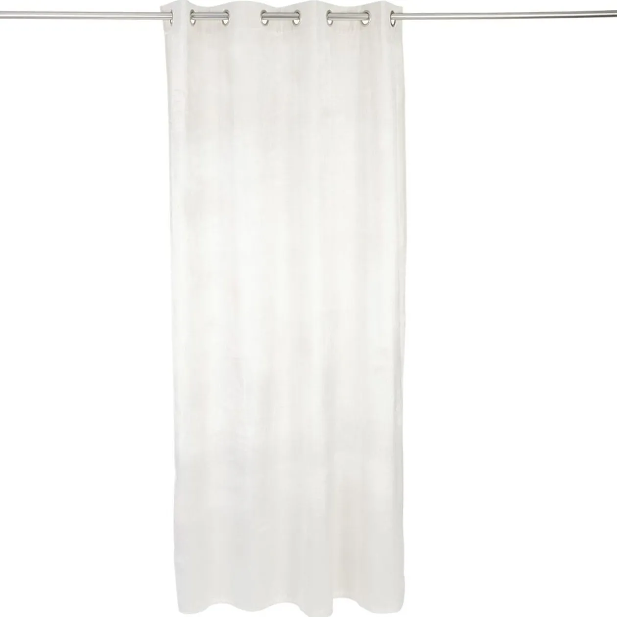 Rideau polyester 140x240cm effet velours gris