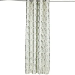 Rideau polyester 140x240cm jacquard feuilles