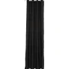 Rideau thermique 8 oeillets noir uni