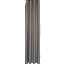 Rideau thermique à oeillets gris foncé 140x250 cm