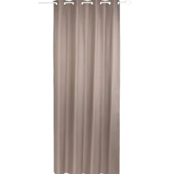 Rideau thermique à oeillets uni taupe 140x250 cm