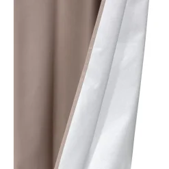 Rideau thermique à oeillets uni taupe 140x250 cm