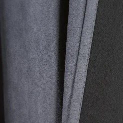 Rideau thermique 8 oeillets doublure polaire uni gris 140x260 cm
