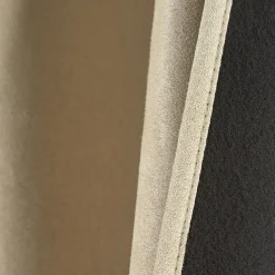 Rideau thermique 8 oeillets doublure polaire uni beige 140x260 cm