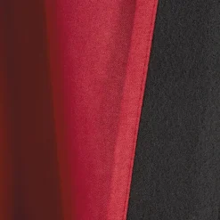 Rideau thermique 8 oeillets doublure polaire uni rouge 140x260 cm