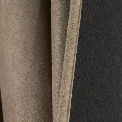 Rideau thermique 8 oeillets doublure polaire uni taupe 140x260 cm