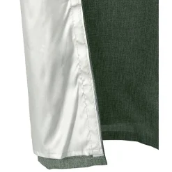 Rideau thermique à oeillets 140x260 cm effet lin vert ou gris