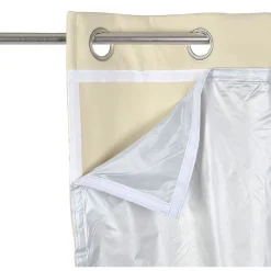 Rideau thermique avec doublure amovible