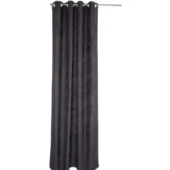 Rideau thermique polaire à oeillets uni noir 140x260cm