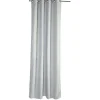 Rideau thermique polaire à oeillets uni gris clair 140x260cm