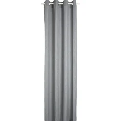 Rideau uni à oeillets