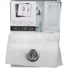 Rideau voilage à oeillets blanc résille
