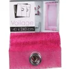 Rideau voilage à oeillets fuchsia résille