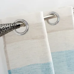 Rideau voilage à oeillets design mer