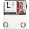 Rideau voilage à oeillets Dolly crème