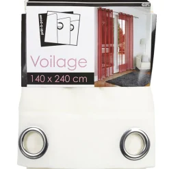 Rideau voilage à oeillets Dolly crème