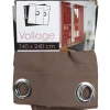 Rideau voilage à oeillets Dolly taupe