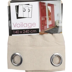 Rideau voilage à oeillets Dolly beige