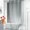Rideau voilage à oeillets gris