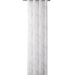 Rideau voilage à oeillets design cage à oiseaux