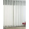 Rideau voilage à oeillets crème uni