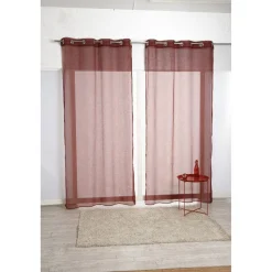 Rideau voilage à oeillets pailleté