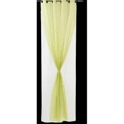 Rideau voilage à oeillets double