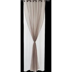 Rideau voilage à oeillets double