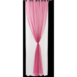 Rideau voilage à oeillets double