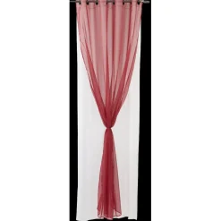 Rideau voilage à oeillets double