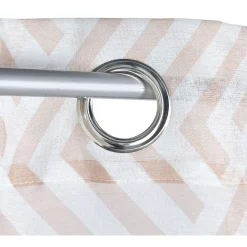 Rideau voilage à oeillets 140x240cm polyester imprimé rayures