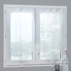 Rideau voilage blanc Lissea x2