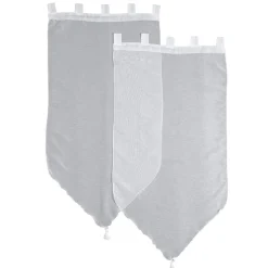 Rideau voilage blanc Lissea x2