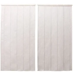 Rideau voilage gris x2