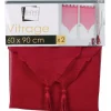 Rideau voilage rouge Lissea x2