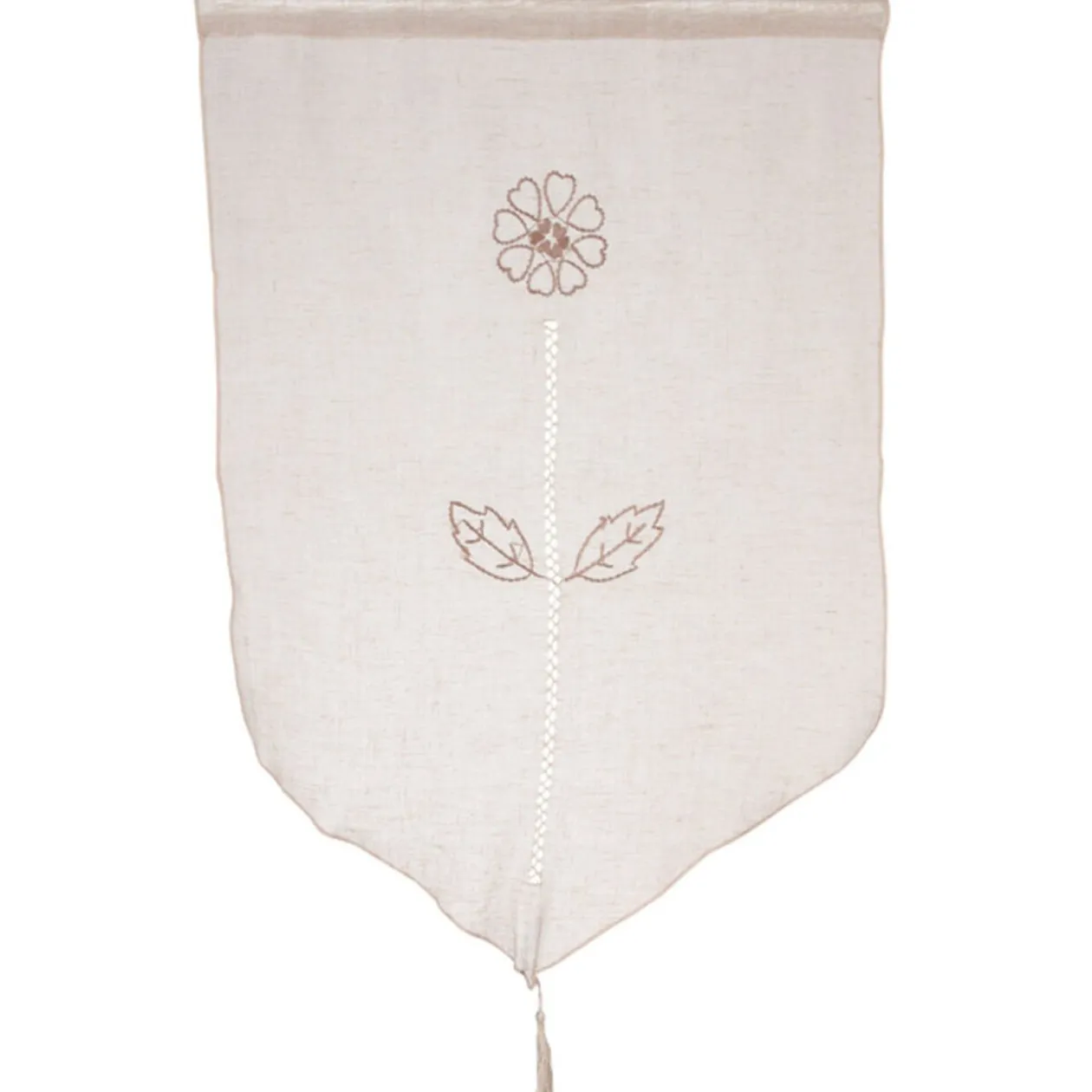 Rideau voilage taupe x2