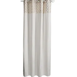 Rideaux velours à oeillets bicolore