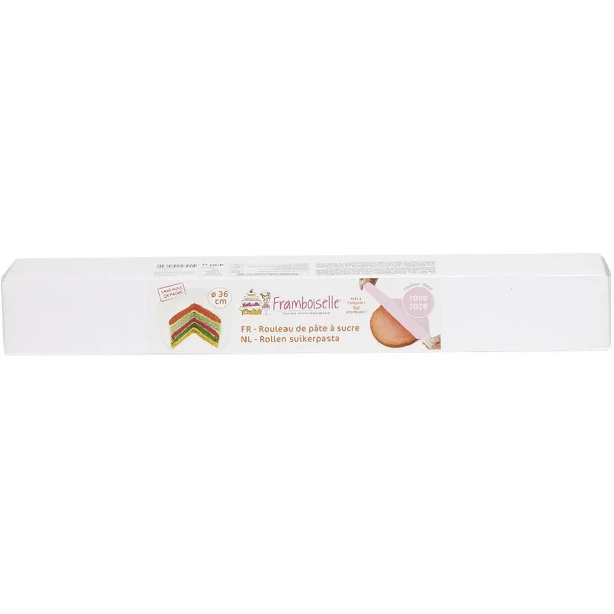 Rouleau de pâte à sucre rose 430 g