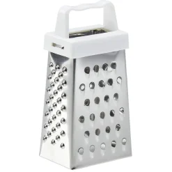 Râpe à chocolat en inox et plastique bleu