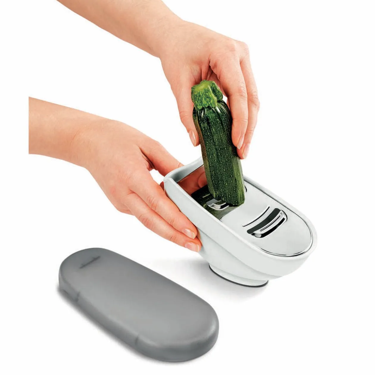 Râpe Metaltex avec couvercle et 3 lâmes interchangeables